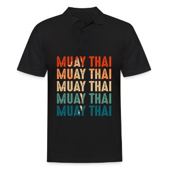 Muay Thaï - Polo Homme - noir - Devant - Kai (181cm)
