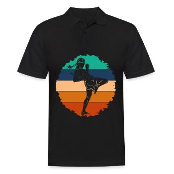 Muay Thaï - Polo Homme - noir - Devant - Kai (181cm)