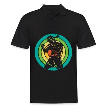 Muay Thaï - Polo Homme - noir - Devant - Kai (181cm)