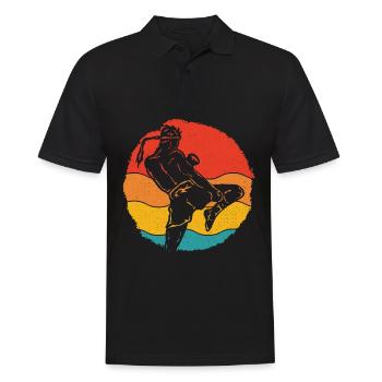 Muay Thaï - Polo Homme - noir - Devant - Kai (181cm)