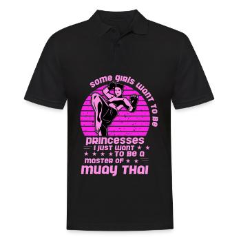 Certaines filles veulent être des princesses, je veux juste être - Polo Homme - noir - Devant - Kai (181cm)