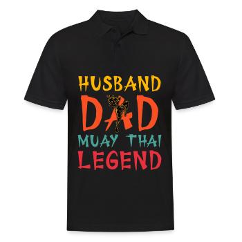 Mari Papa Muay Thai Légende - Polo Homme - noir - Devant - Kai (181cm)