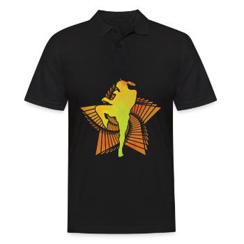 Muay Thaï - Polo Homme - noir - Devant - Kai (181cm)