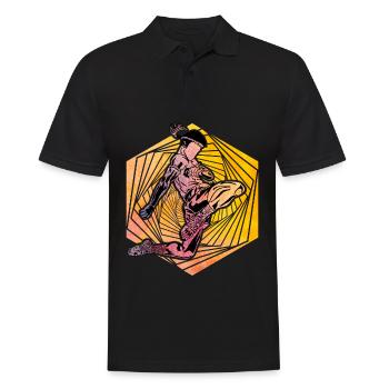 Muay Thaï - Polo Homme - noir - Devant - Kai (181cm)