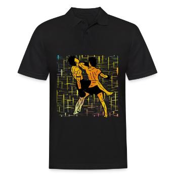 Muay Thaï - Polo Homme - noir - Devant - Kai (181cm)