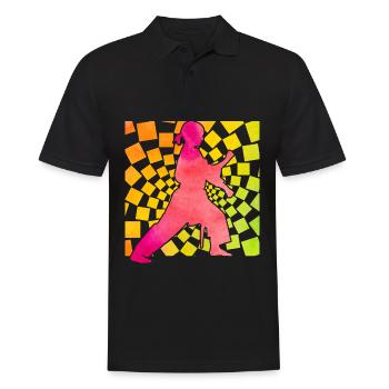 Wing Chun - Polo Homme - noir - Devant - Kai (181cm)