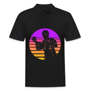 Wing Chun - Polo Homme - noir - Devant - Kai (181cm)