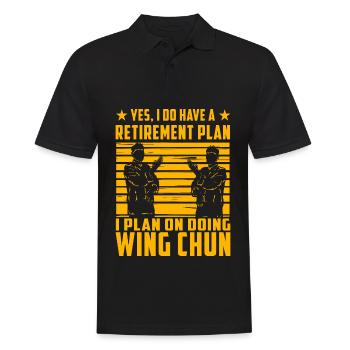Yes, I do have a retirement Plan I plan on doing - Men's Polo Shirt - black - Front - Kai (181cm)
