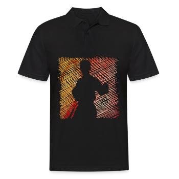 Wing Chun - Polo Homme - noir - Devant - Kai (181cm)