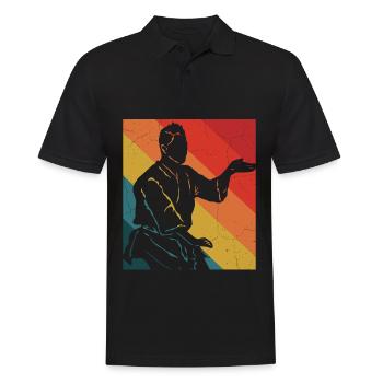 Wing Chun Kung Fu - Polo Homme - noir - Devant - Kai (181cm)