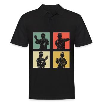 Wing Chun Kung Fu - Polo Homme - noir - Devant - Kai (181cm)