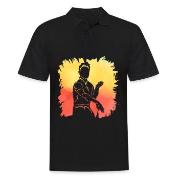 Wing Chun - Polo Homme - noir - Devant - Kai (181cm)