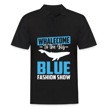 Whalecome au défilé de mode du grand bleu - Polo Homme - noir - Devant - Kai (181cm)