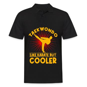Le taekwondo comme le karaté mais plus cool - Polo Homme - noir - Devant - Kai (181cm)