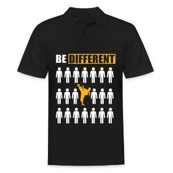 Soyez différent Taekwondo - Polo Homme - noir - Devant - Kai (181cm)