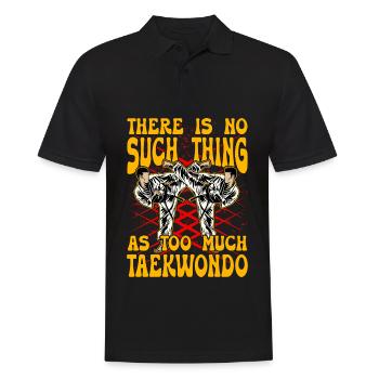 Il n’y a jamais trop de taekwondo - Polo Homme - noir - Devant - Kai (181cm)