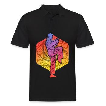 Taekwondo - Polo Homme - noir - Devant - Kai (181cm)