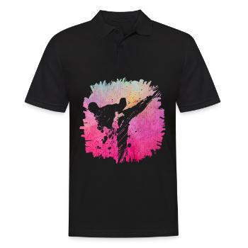 Taekwondo - Polo Homme - noir - Devant - Kai (181cm)