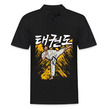 Taekwondo - Polo Homme - noir - Devant - Kai (181cm)