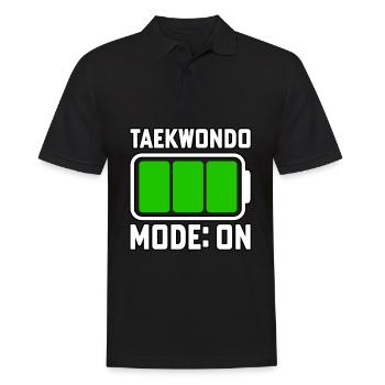 Taekwondo-Modus Ein - Männer Poloshirt - Schwarz - Vorne - Kai (181cm)