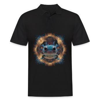 Axolotl - Men's Polo Shirt - black - Front - Kai (181cm)
