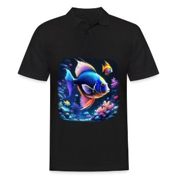 Skalar - Männer Poloshirt - Schwarz - Vorne - Kai (181cm)