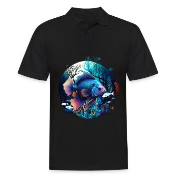 Skalar - Männer Poloshirt - Schwarz - Vorne - Kai (181cm)