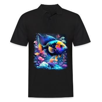 Skalar - Männer Poloshirt - Schwarz - Vorne - Kai (181cm)