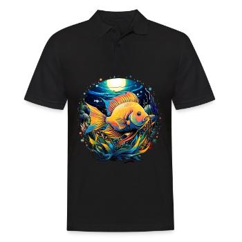 Skalar - Männer Poloshirt - Schwarz - Vorne - Kai (181cm)