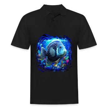 Skalar - Männer Poloshirt - Schwarz - Vorne - Kai (181cm)