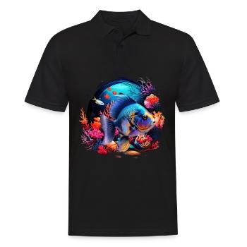 Skalar - Männer Poloshirt - Schwarz - Vorne - Kai (181cm)