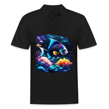 Skalar - Männer Poloshirt - Schwarz - Vorne - Kai (181cm)