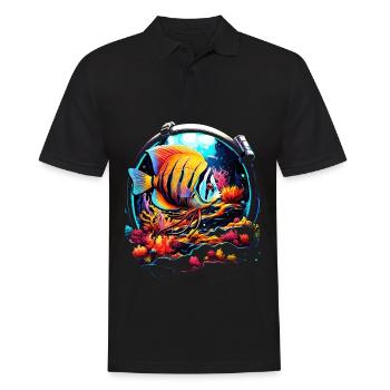 Skalar - Männer Poloshirt - Schwarz - Vorne - Kai (181cm)