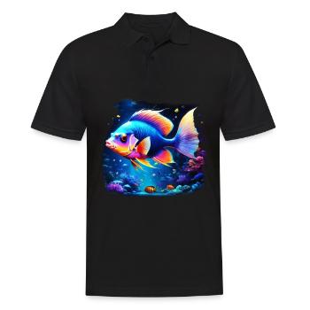 Skalar - Männer Poloshirt - Schwarz - Vorne - Kai (181cm)