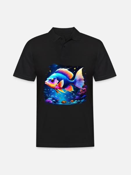 Angelfish - Polo Homme - noir