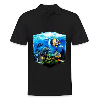 Skalar - Männer Poloshirt - Schwarz - Vorne - Kai (181cm)