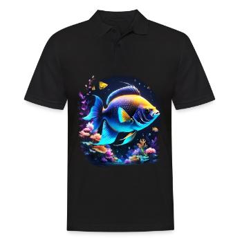 Skalar - Männer Poloshirt - Schwarz - Vorne - Kai (181cm)