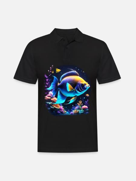 Angelfish - Polo Homme - noir