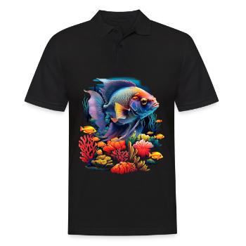 Skalar - Männer Poloshirt - Schwarz - Vorne - Kai (181cm)