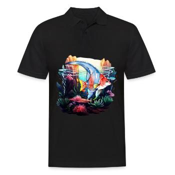 Skalar - Männer Poloshirt - Schwarz - Vorne - Kai (181cm)