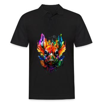 Skalar - Männer Poloshirt - Schwarz - Vorne - Kai (181cm)