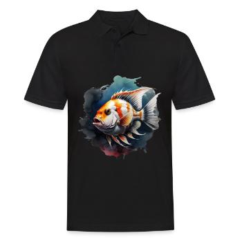Skalar - Männer Poloshirt - Schwarz - Vorne - Kai (181cm)