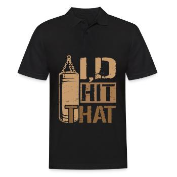 Ich hatte That Boxing geschlagen - Männer Poloshirt - Schwarz - Vorne - Kai (181cm)