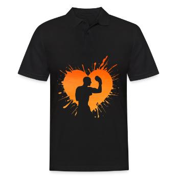 Boxing - Men's Polo Shirt - black - Front - Kai (181cm)