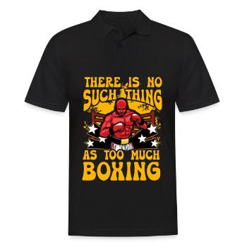 Zu viel Boxen gibt es nicht - Männer Poloshirt - Schwarz - Vorne - Kai (181cm)