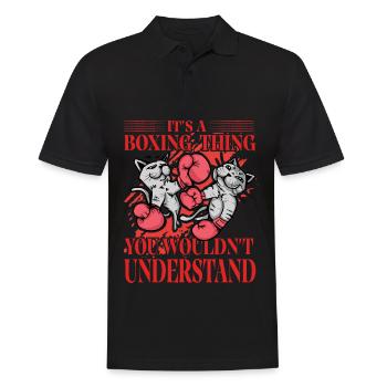 Es ist eine Boxsache, die man nicht verstehen würde - Männer Poloshirt - Schwarz - Vorne - Kai (181cm)