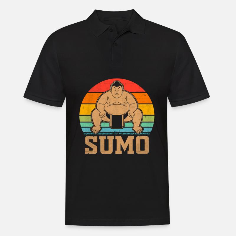 Sumo - Männer Poloshirt - Schwarz