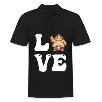 Amour sumo - Polo Homme - noir - Devant - Kai (181cm)