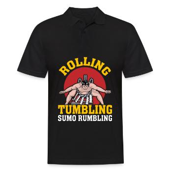 Rolling Tumbling Sumo Rumbling - Men's Polo Shirt - black - Front - Kai (181cm)