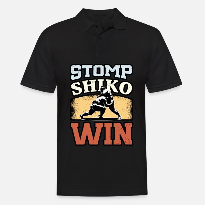 Stomp Shiko Win - Männer Poloshirt - Schwarz